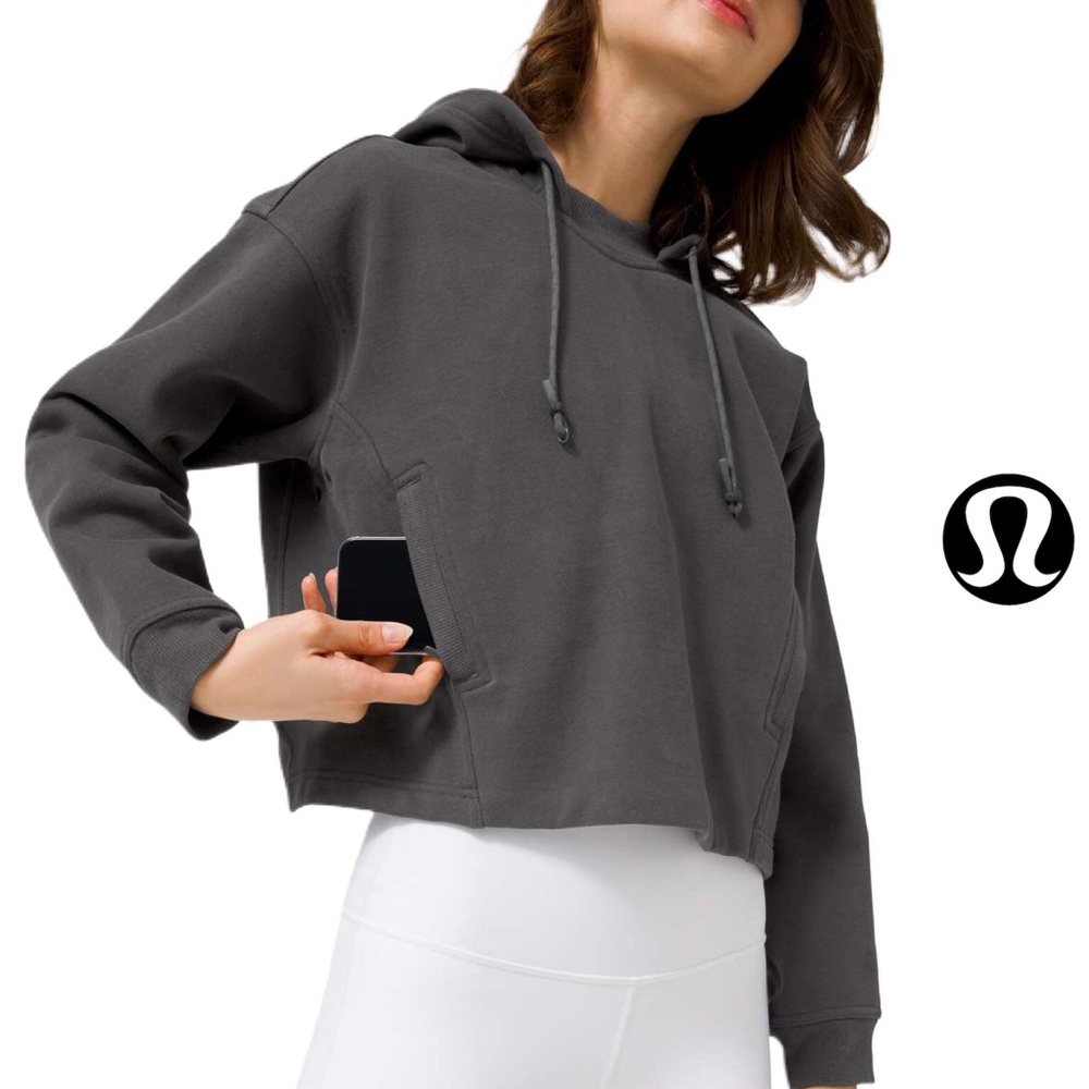 Lululemon Cool Crescent Hoodie Graphite Grey 2 - Picture 4 of 4